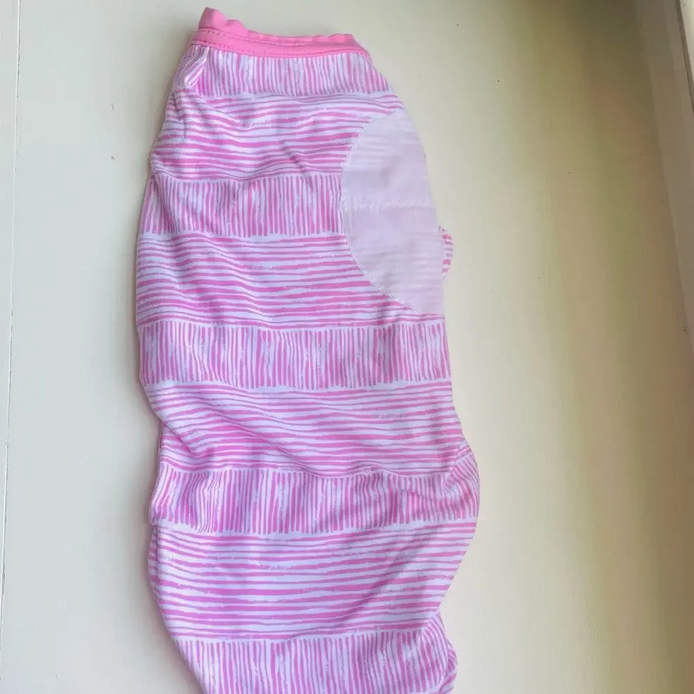 SwaddleMe Natural Position 2-in 1 Swaddle Easy Change Zipper Pink 7-14 lbs